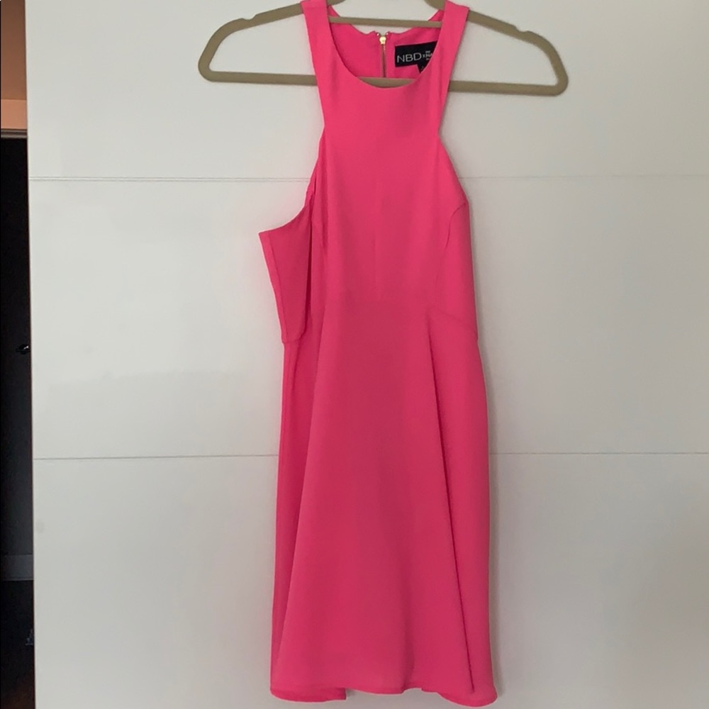 Revolve NBD hot pink dress